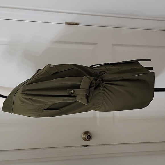 Linea by Louis Dell'Olio Size M Dark Olive Green Safari Shirt, Excellent Cond. - Picture 5 of 13